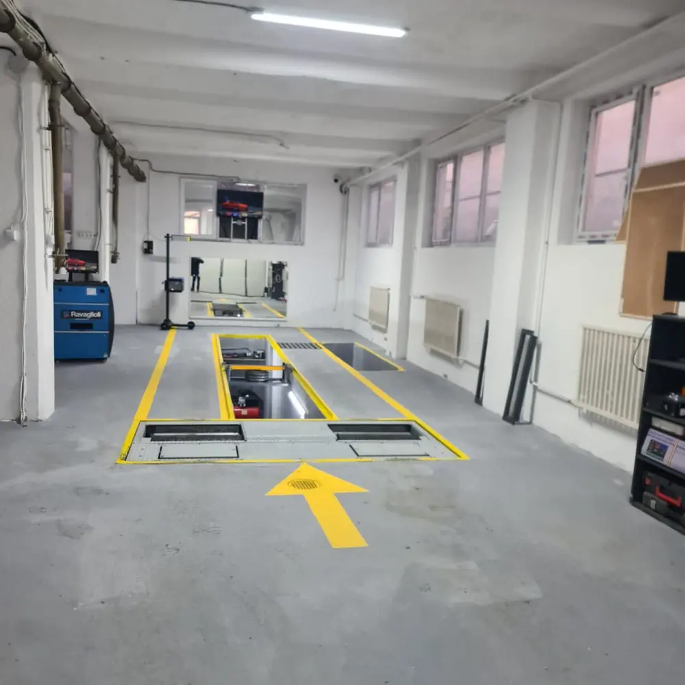 Intrarea pe linia de inspecție.